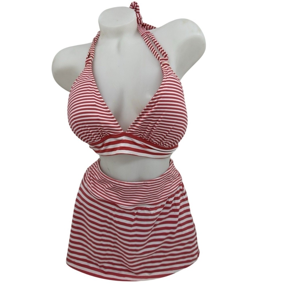 Tommy Bahama Women's XL Breaker Bay Swim Skort Bikini Halter Reversible Swimsuit - Picture 16 of 16